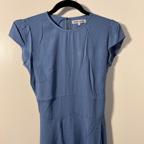 Reformation Gavin Dress in Morning Glory - Picture 9 of 14